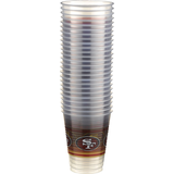 San Francisco 49ers Plastic Cups, 25-pk Front_Elevated