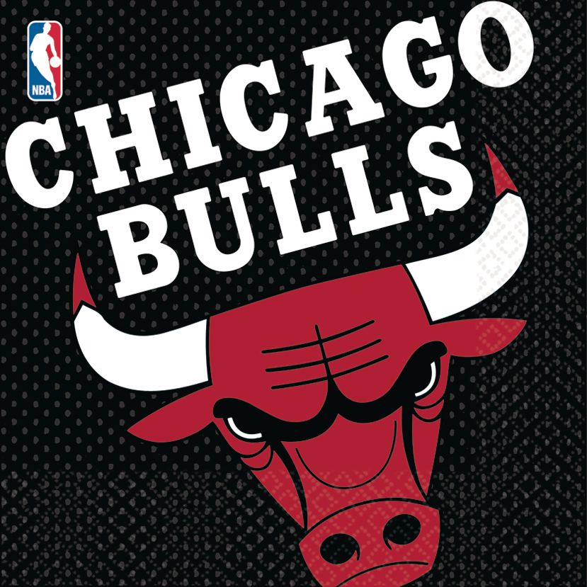 Chicago Bulls Lunch Napkins, 16-pk Front_Flat