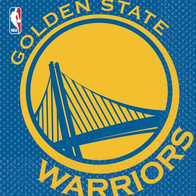 Serviettes de table Golden State Warriors, paq. 16 Front_Flat