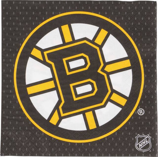 Boston Bruins Lunch Napkins 16-pk Front_Flat