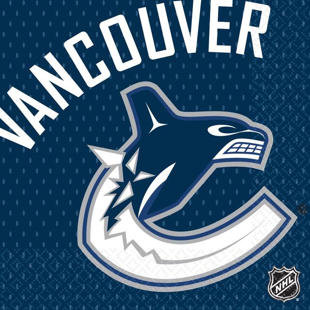 Serviettes de table Canucks de Vancouver, paq. 16 Front_Flat