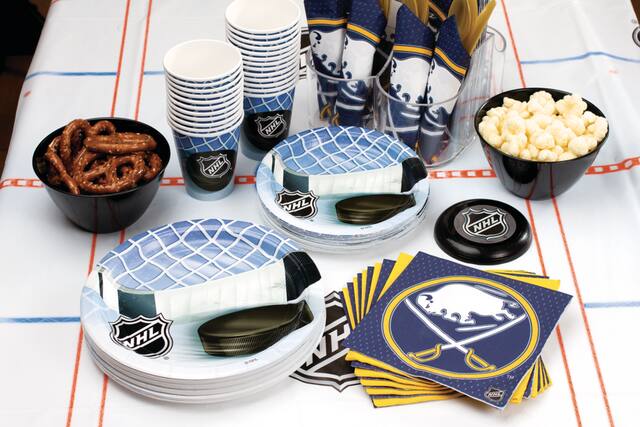 National Hockey League NHL Buffalo Sabres Square Paper Disposable Lunch