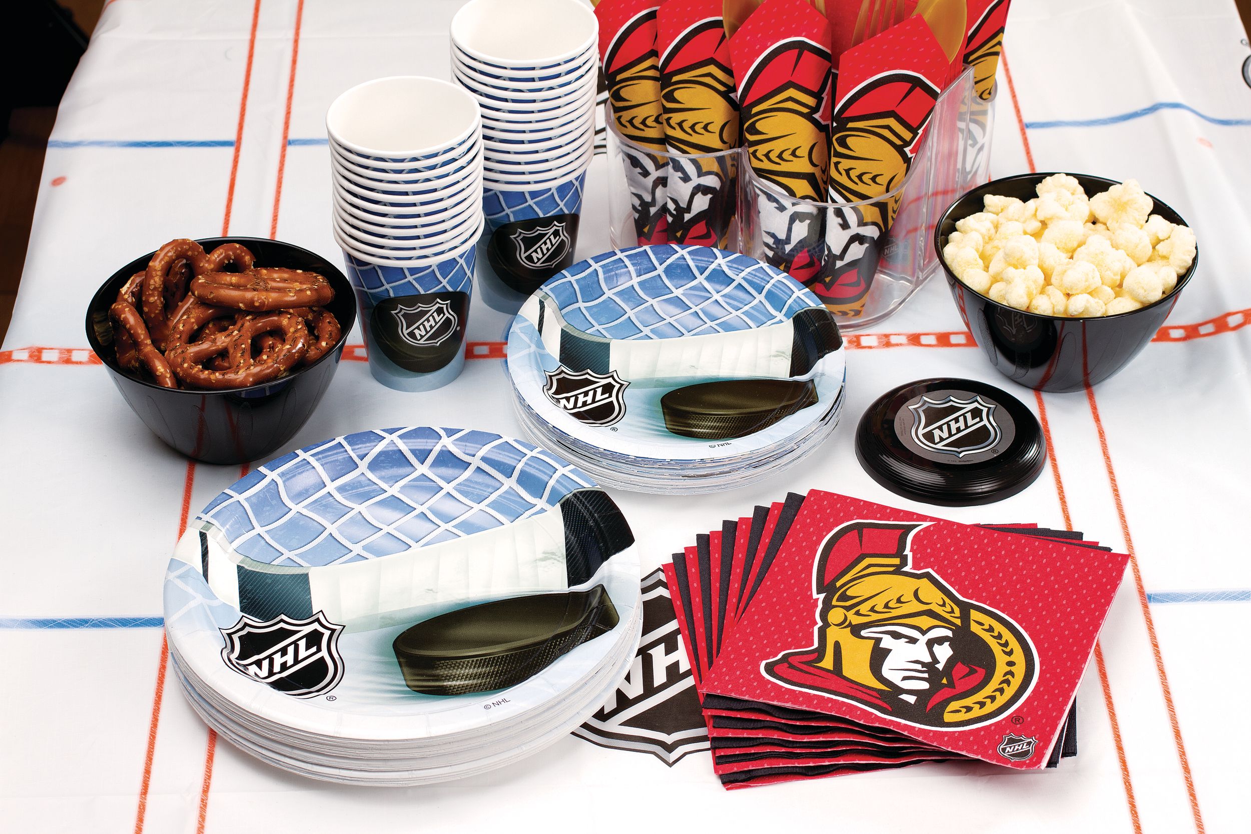 【送料無料/新品】 National Paper Square Senators Ottawa NHL League Hockey 使い捨て食器