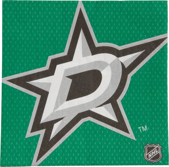 Serviettes de table Stars de Dallas, paq. 16 Overhead_Flat