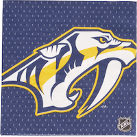 Serviettes de table Predators de Nashville, paq. 16 Overhead_Flat