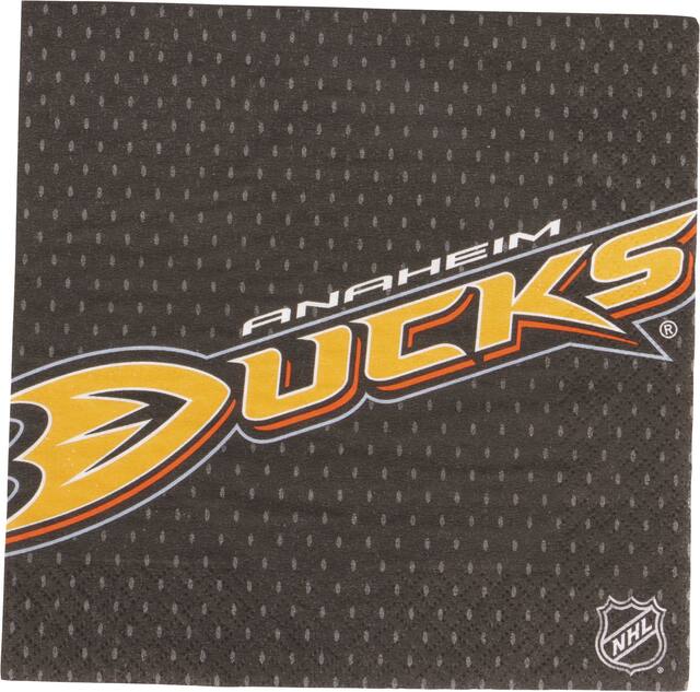 Serviettes de table Ducks d'Anaheim, paq. 16 Front_Flat
