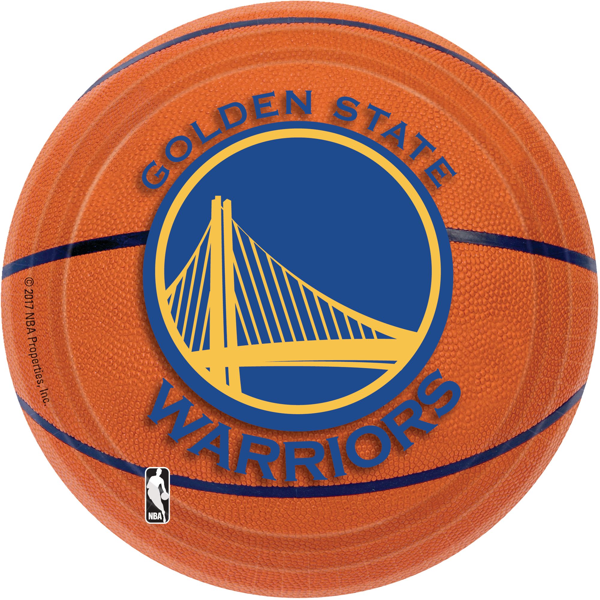 Assiettes à dessert des Golden State Warriors, paq. 8 Overhead_Flat