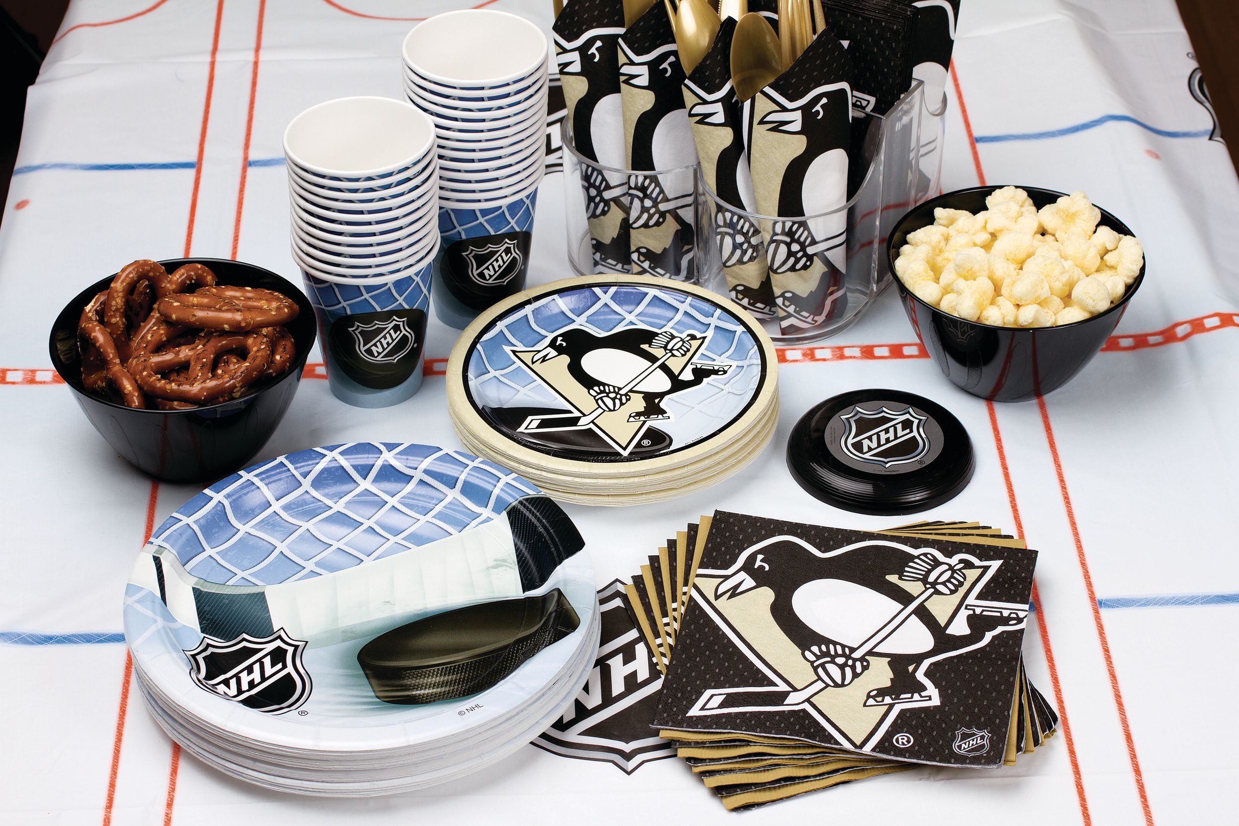 Assiettes à dessert, Penguins de Pittsburgh, paq. 8 Composite_or_Mixed