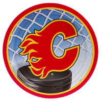 Calgary Flames Lunch Plates, 8-pk Overhead_Flat