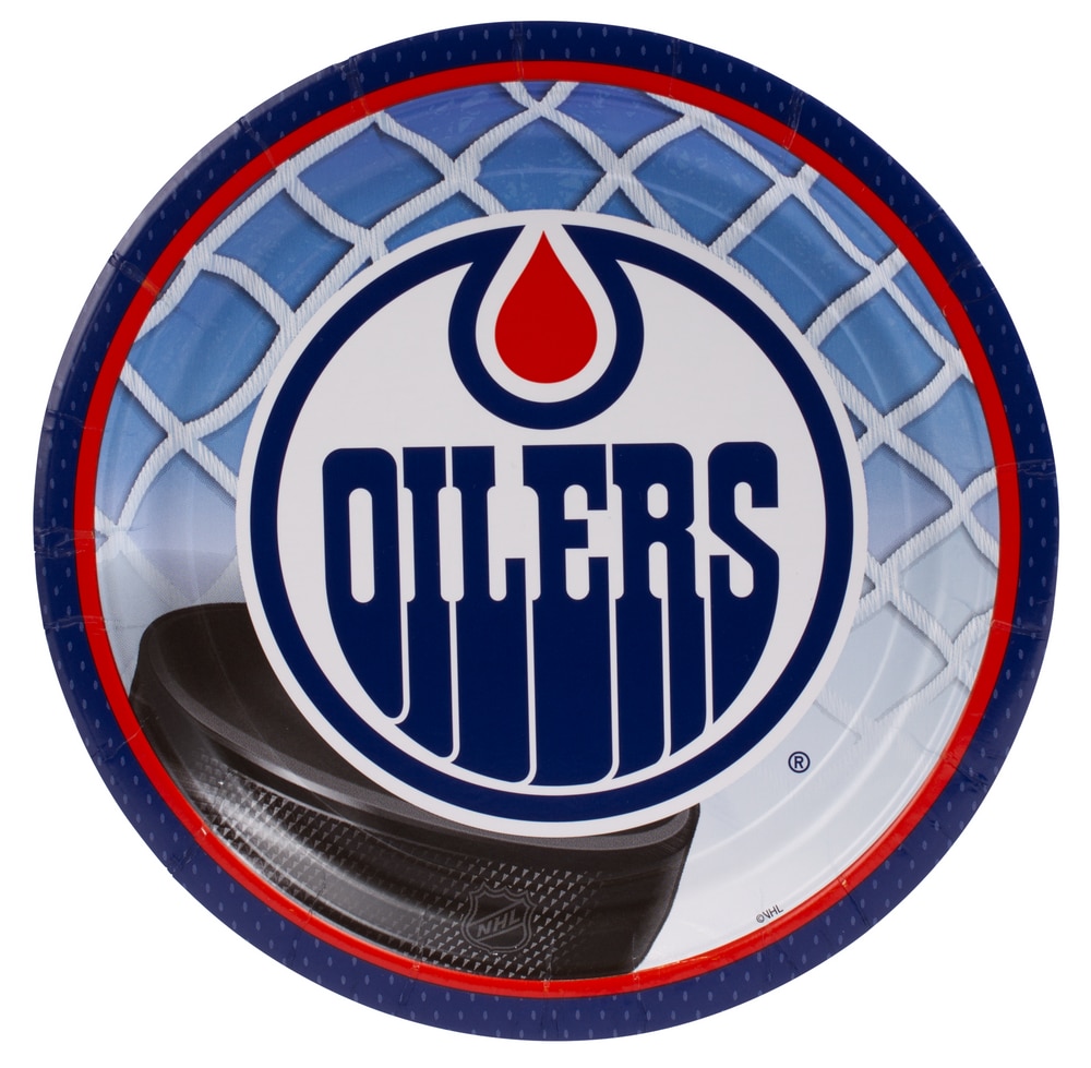 Edmonton Oilers Lunch Plates, 8pk Party City