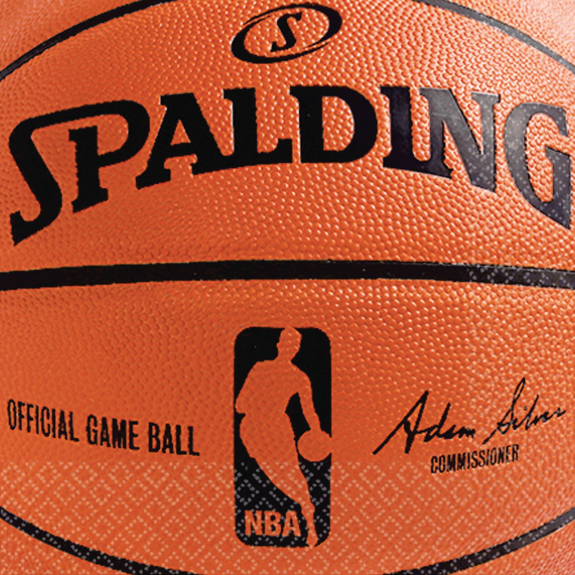 Spalding Basketball Beverage Napkins, 36-pk Overhead_Flat