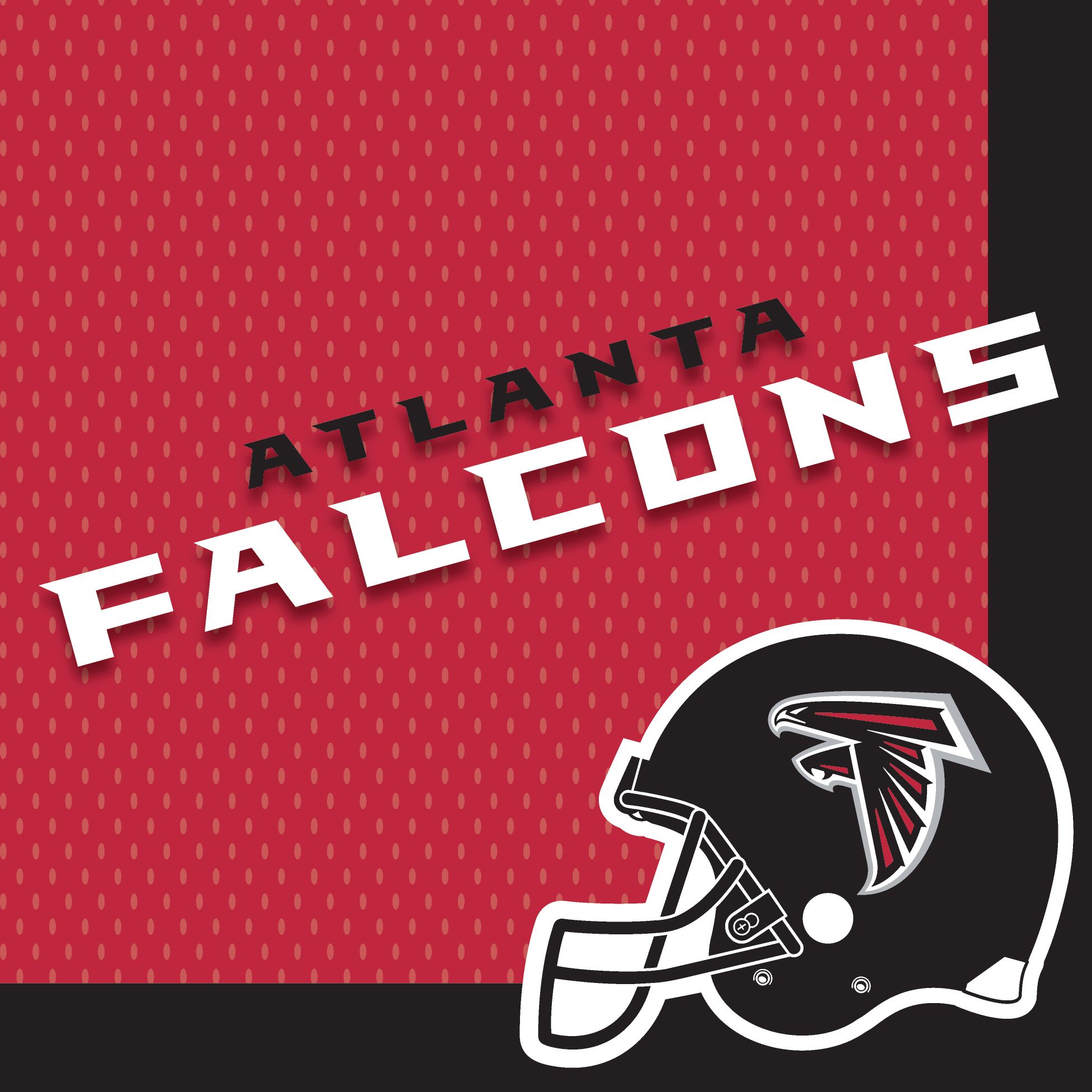 Atlanta Falcons Lunch Napkins, 36-pk Overhead_Flat