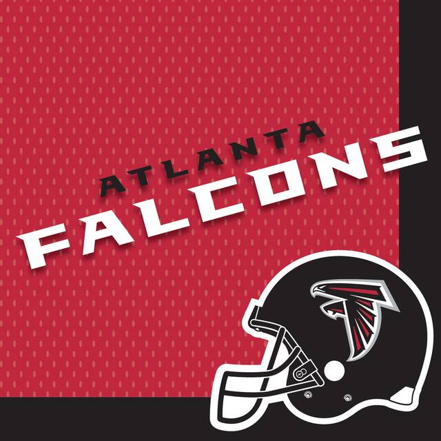 Atlanta Falcons Lunch Napkins, 36-pk Overhead_Flat