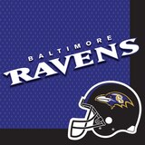 Baltimore Ravens Lunch Napkins, 36-pk Overhead_Flat