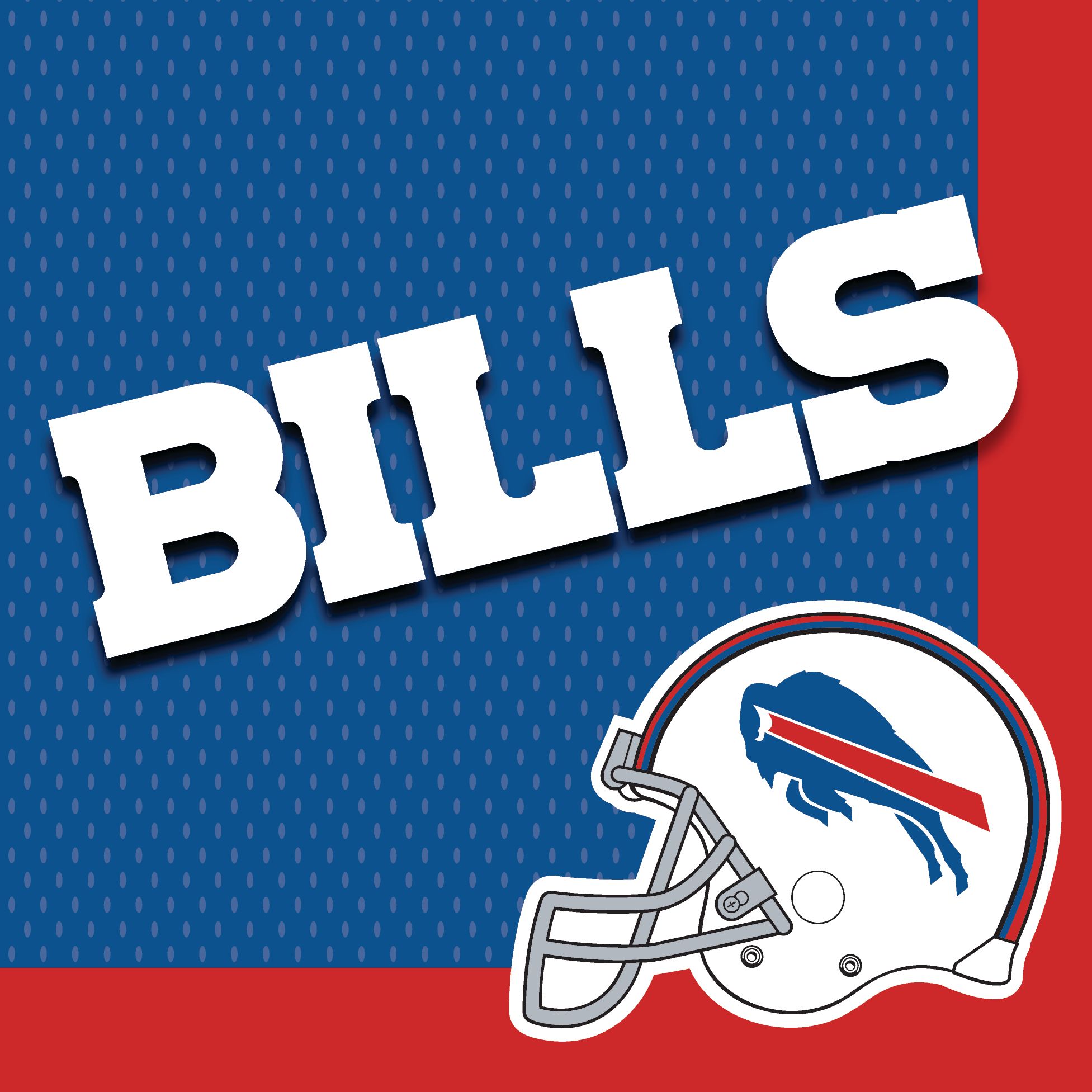 Buffalo Bills Lunch Napkins, 36-pk | Canadian Tire