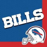 Buffalo Bills Lunch Napkins, 36-pk Overhead_Flat