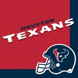 Serviettes de table, Texans de Houston, paq. 36 Overhead_Flat