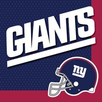 New York Giants Lunch Napkins, 36-pk Overhead_Flat