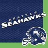 Serviettes de table, Seahawks de Seattle, paq. 36 Overhead_Flat