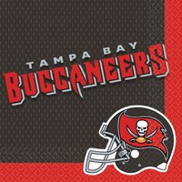 Tampa Bay Buccaneers Lunch Napkins, 36-pk Overhead_Flat