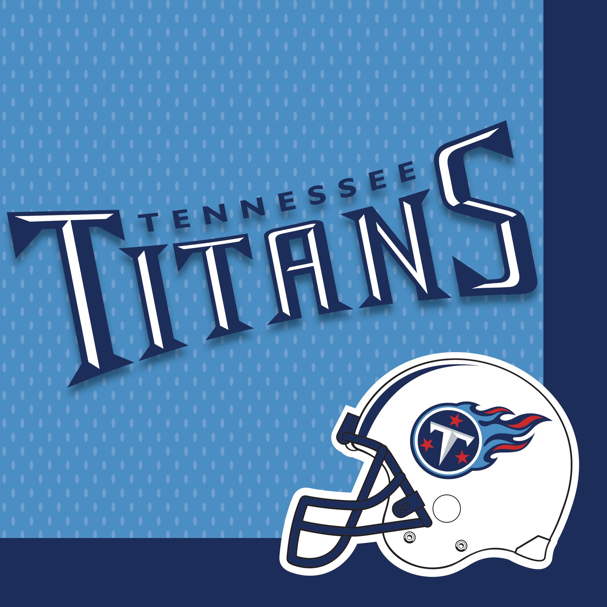 Tennessee Titans Lunch Napkins, 36-pk Overhead_Flat
