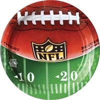 NFL Drive Dessert Plates, 18-pk Overhead_Flat