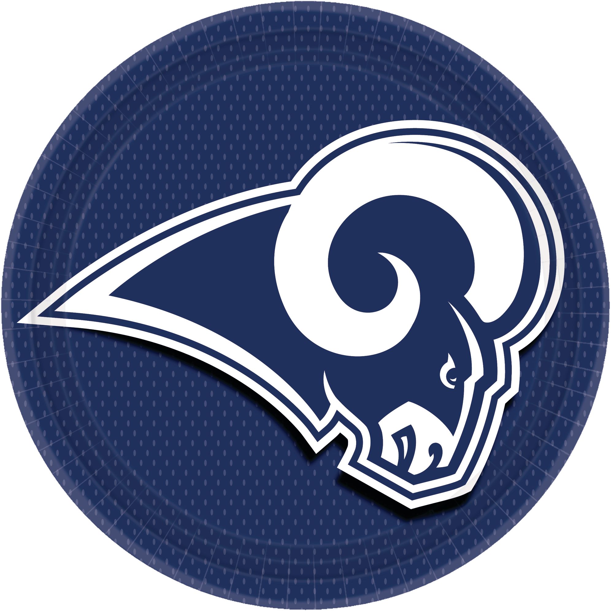 Los Angeles Rams Lunch Plates, 18-pk Overhead_Flat