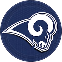 Assiettes de table, Rams de Los Angeles, paq. 18 Overhead_Flat