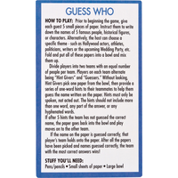 Jeu de cartes de fête prénuptiale, 40 pièces Front_Flat