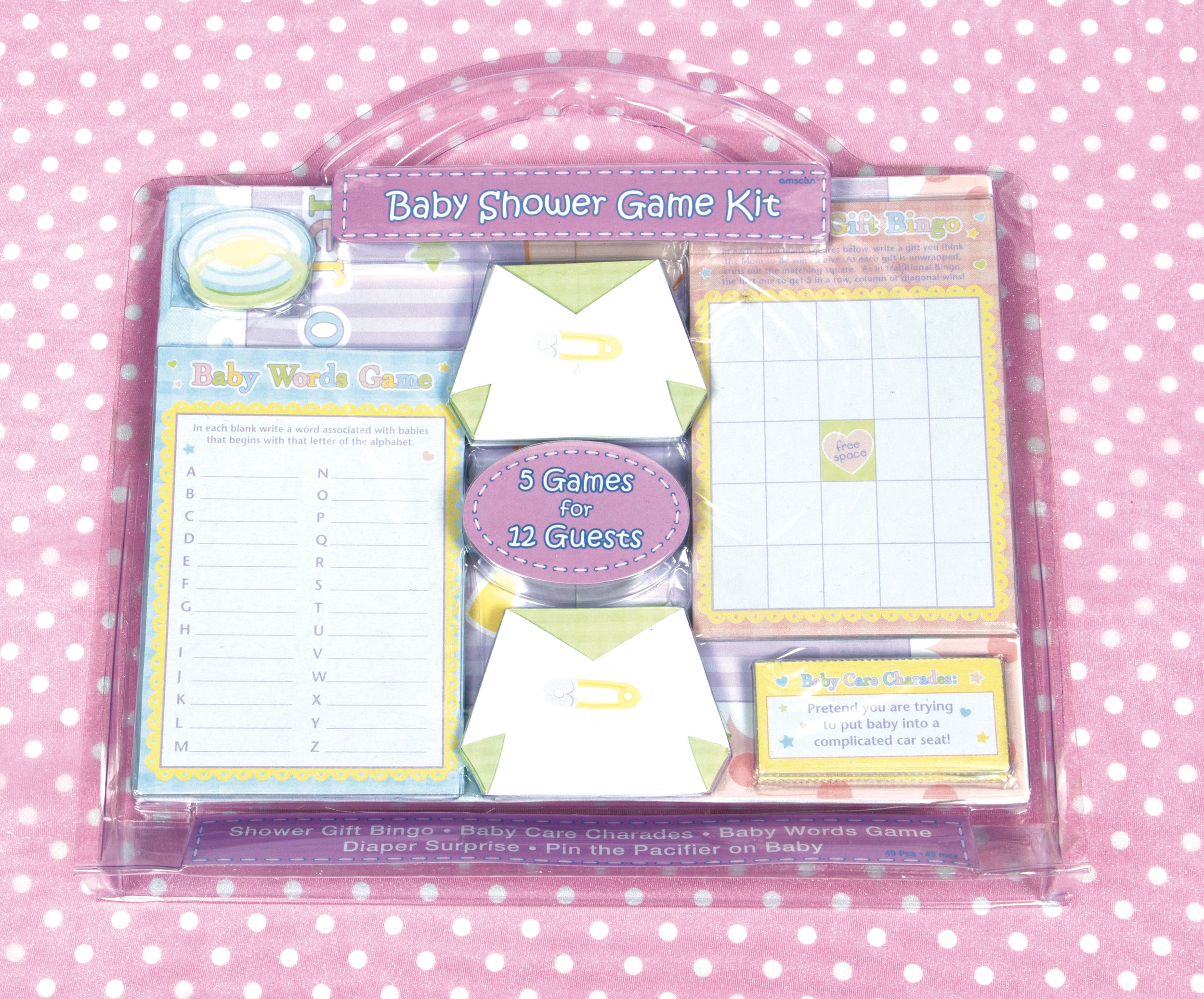 Baby Shower Game Kit, 49-pc Overhead_Plunge