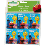 Sesame Street Memory Match Games for Birthday Party Favours, 6-pk Front_Flat