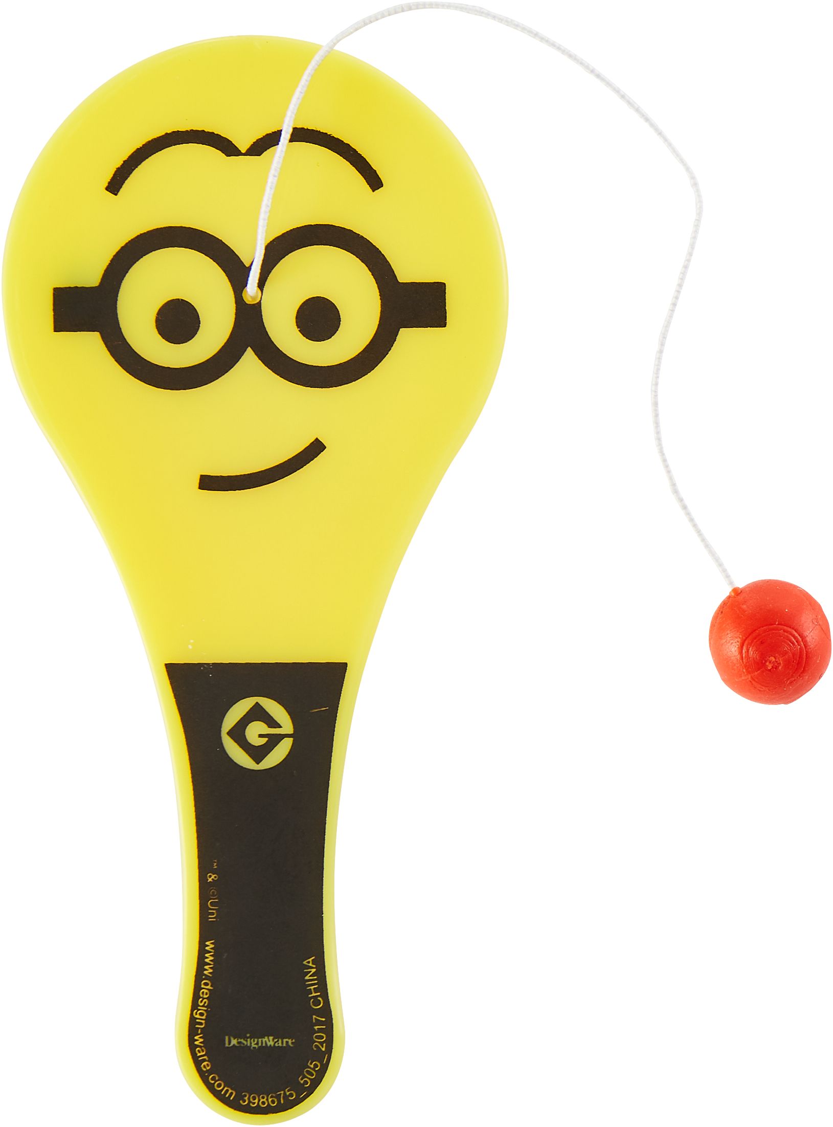 Minions Paddle Balls for Birthday Party Favours, 12-pk Front_Flat