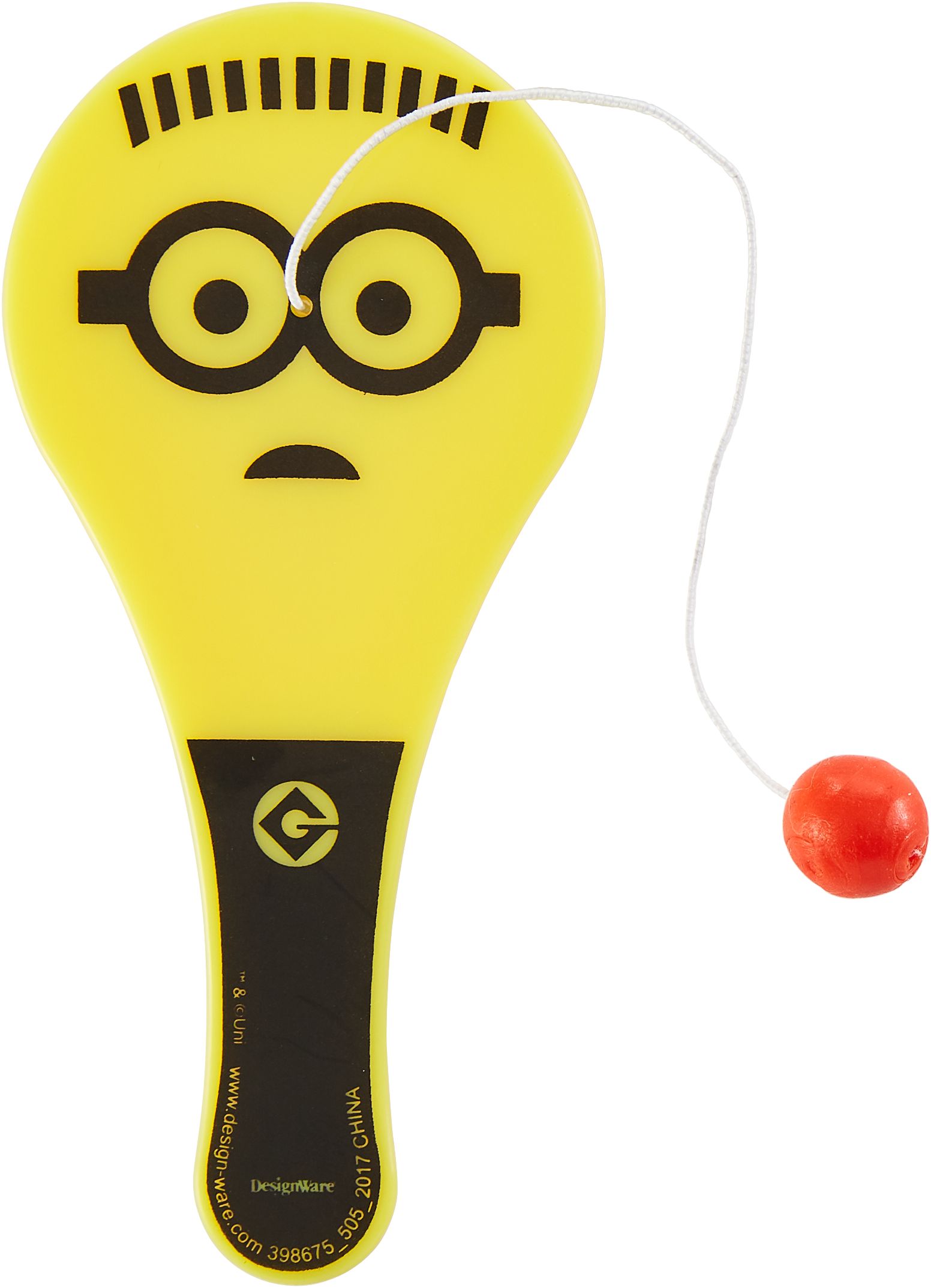 Minions Paddle Balls for Birthday Party Favours, 12-pk Front_Flat