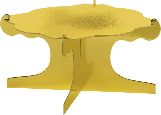 Sweet Treats Display Stands, Metallic Gold, 3-pk Front_Elevated