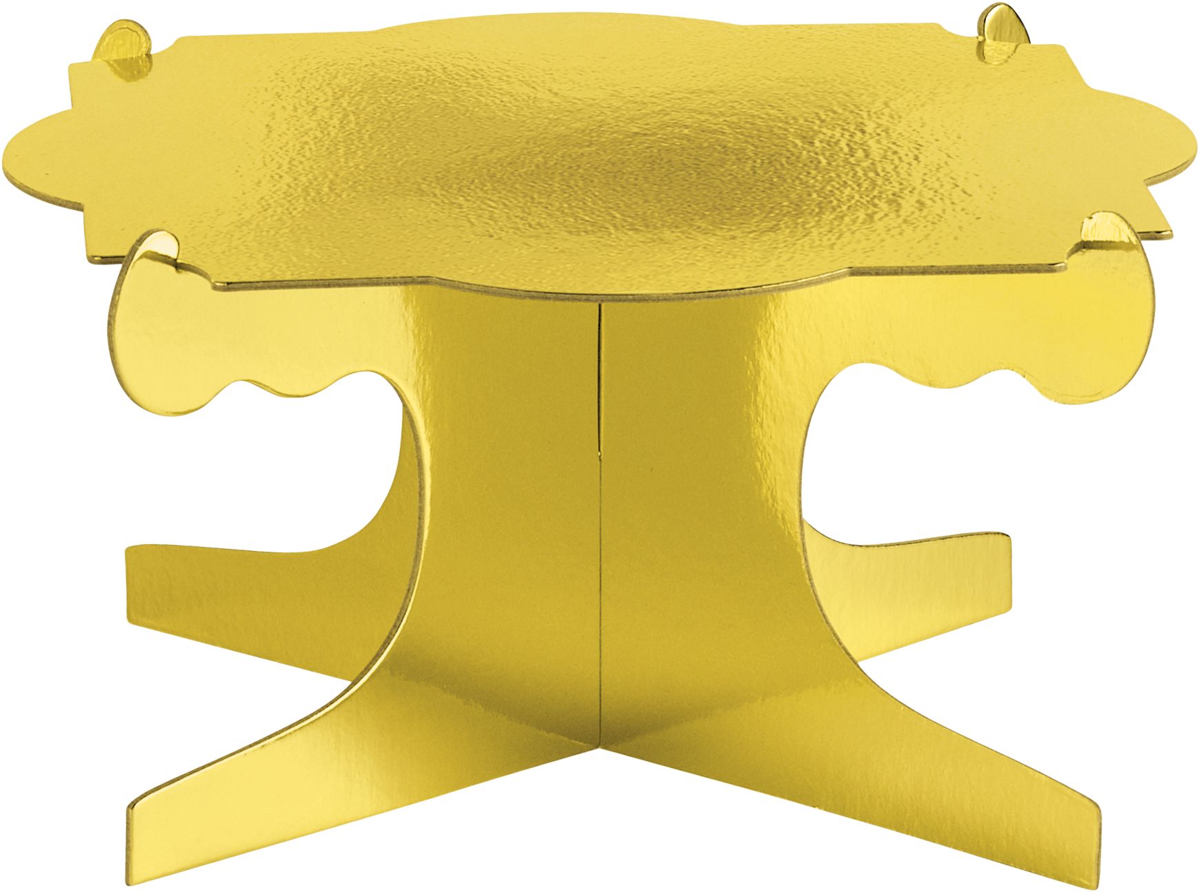 Présentoirs à gâteau Sweet Treats, or métallique, paq. 3 Front_Elevated