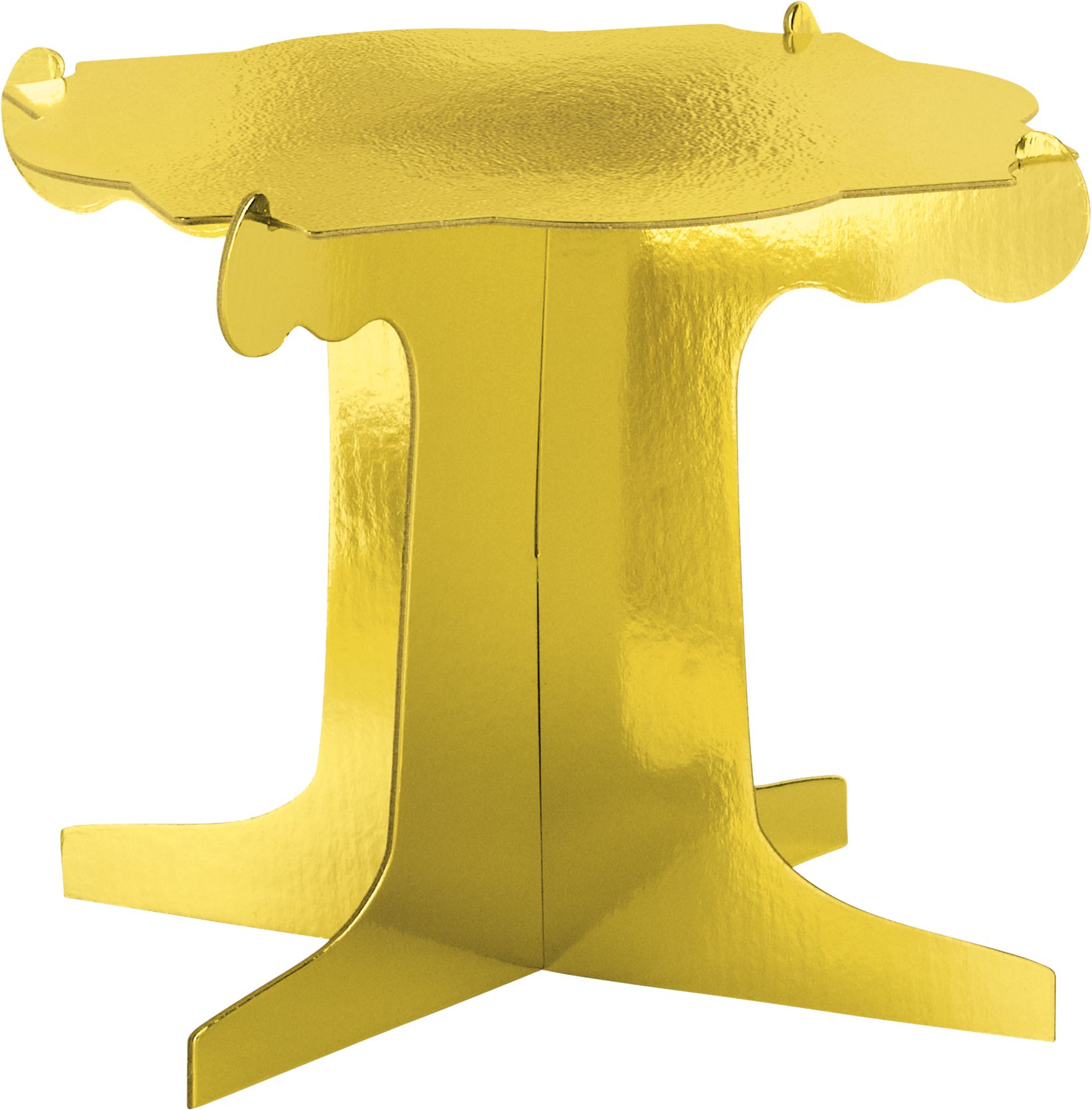 Présentoirs à gâteau Sweet Treats, or métallique, paq. 3 Front_Elevated