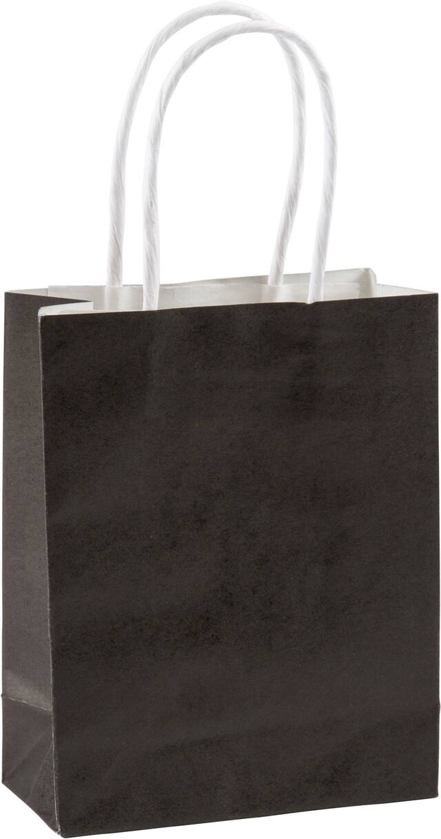 5IN BLK KRAFT BAG