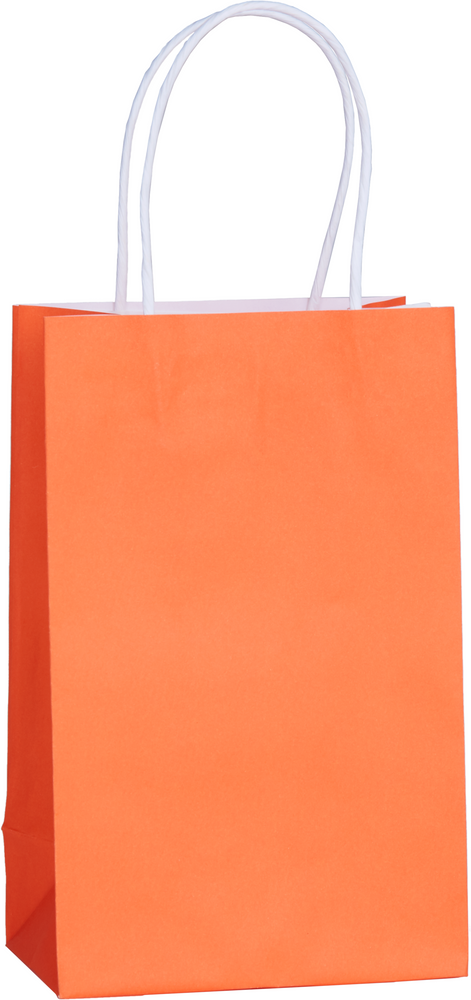 Medium Orange Kraft Bags 10ct