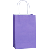 Paper Kraft Gift Bags, Assorted Colours, 8.25-in, 10-pk, for Showers/Anniversary/Birthday Front_Angled_Right