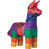 Donkey Pinata Hanging Decoration, Multi-Coloured, 27-in, Holds 2lb of Pinata Filler, for Birthday/Fiesta Parties Front_Angled_Right