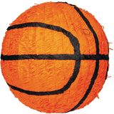 Jumbo Basketball Pinata, 18-in Front_Flat