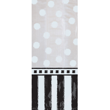 Treat Bags, Black/White, 20-pk Overhead_Flat