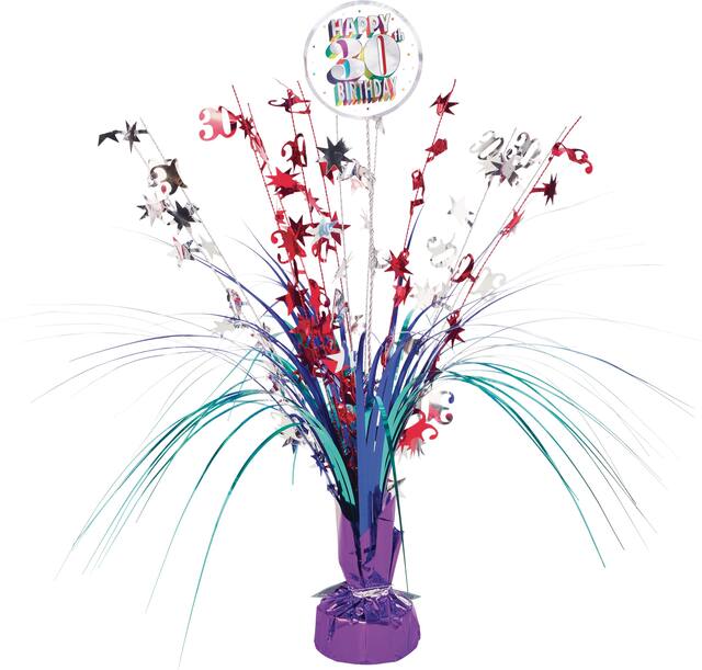 Here's to 30 Birthday Spray Centerpiece Front_Flat