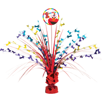 Sesame Street Elmo 1st Birthday Party Spray Table Centrepiece, 18-in Front_Flat