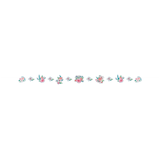 Guirlande à motif floral, Mint to Be Front_Flat