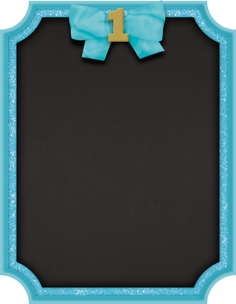 Glitter Blue Border Chalkboard Easel Sign Canadian Tire