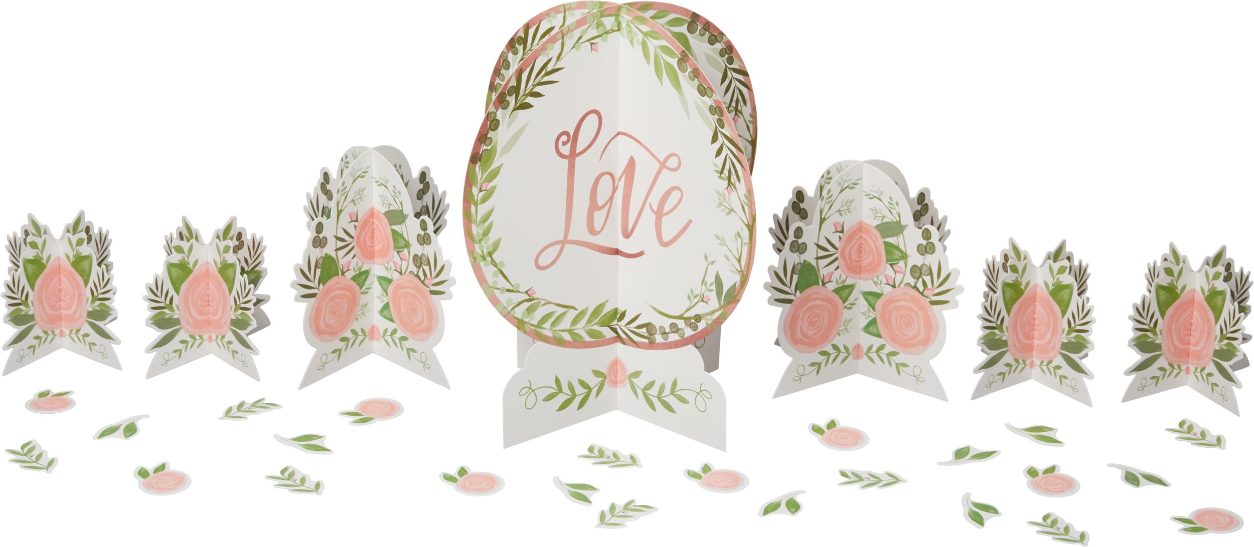 Floral Greenery Table Decorating Kit, 27-pc Front_Elevated