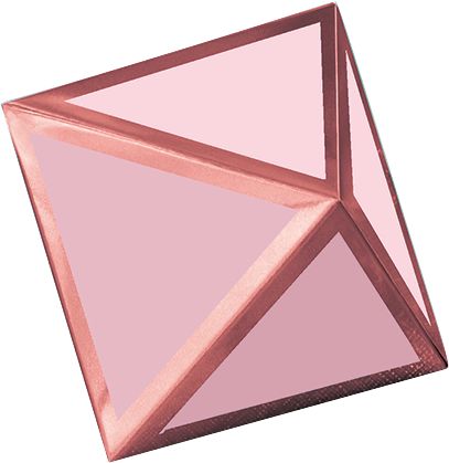 Décorations de table or rose dragée, 3&nbsp;pièces Bottom_Plunge