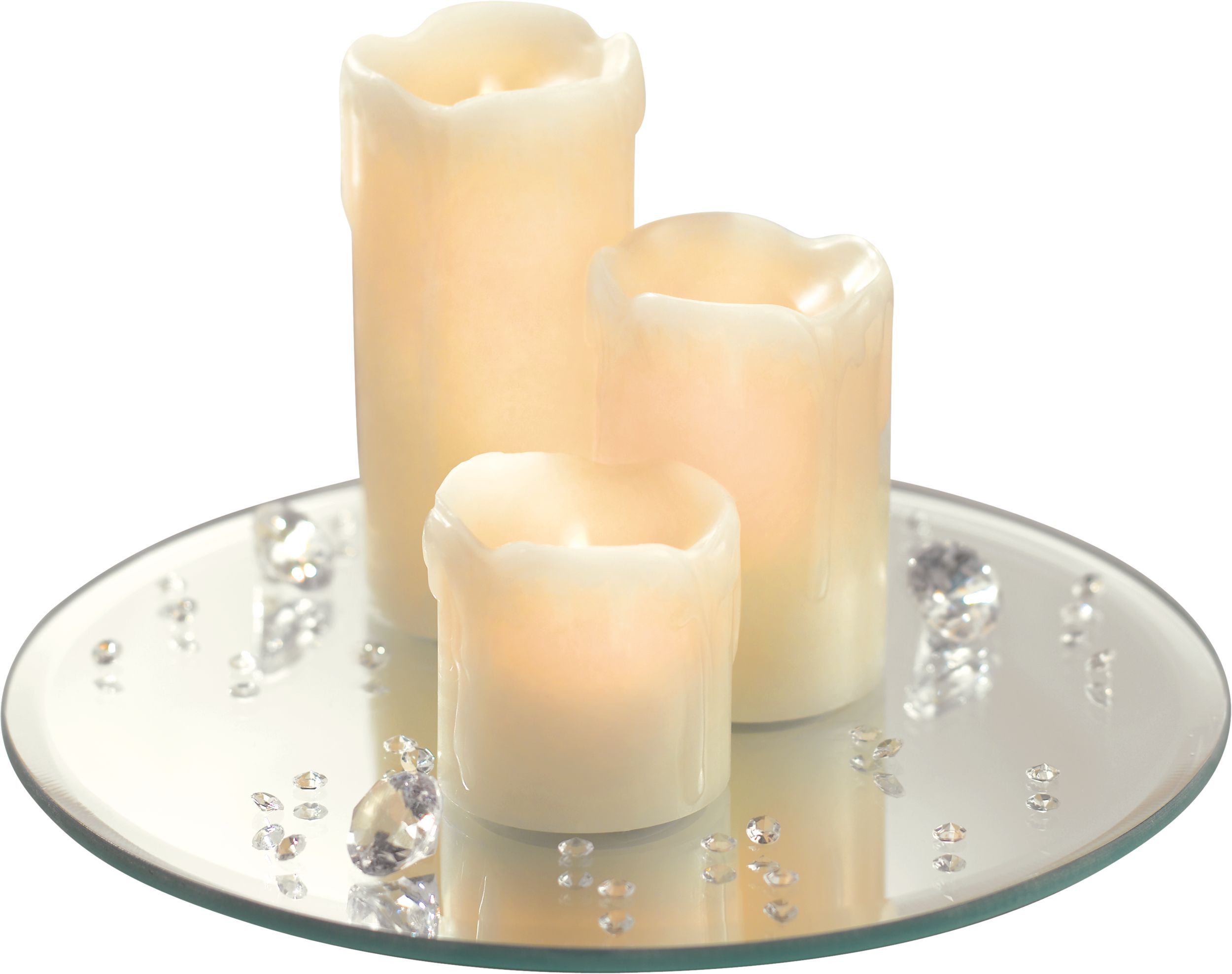 Round Mirror Centrepiece Front_Elevated