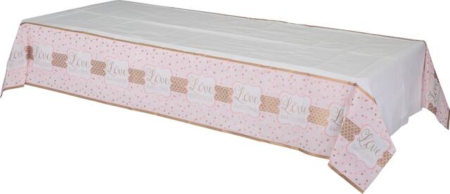 Nappe pour mariage, rose scintillant Front_Angled_Left